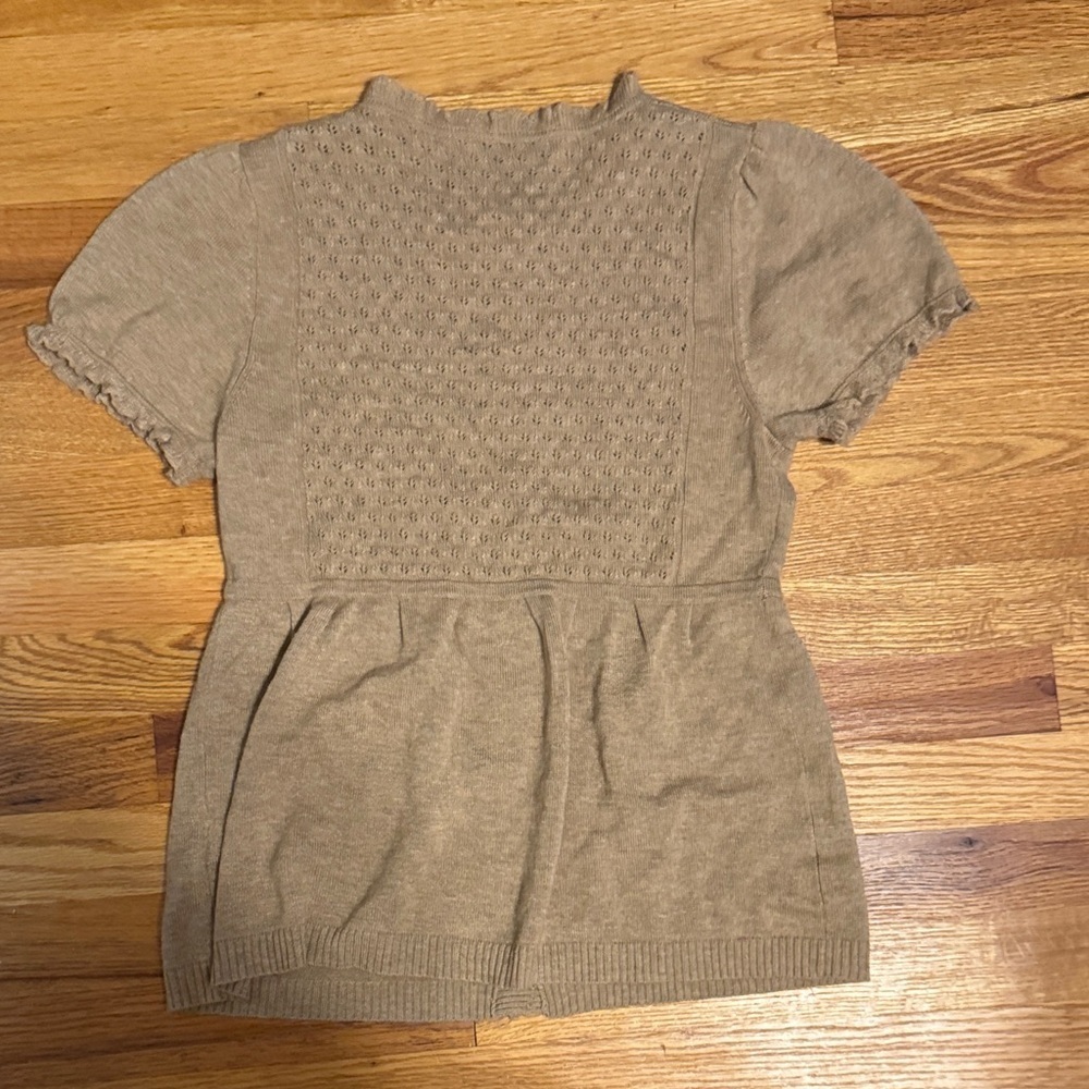 Vintage Juicy Couture Brown Short Sleeve Cardigan - Picture 5 of 9